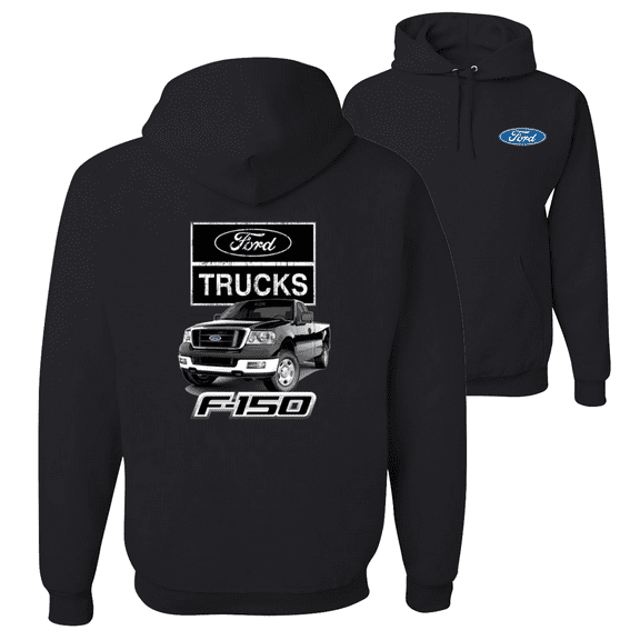 Wild Bobby, Ford Trucks F150 Pickup, Cars and Trucks, Front & Back Unisex Graphic Hoodie Sweatshirt