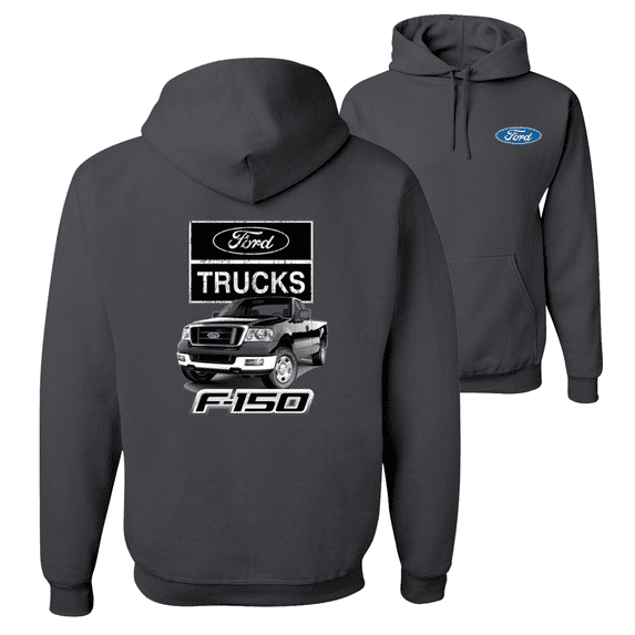Wild Bobby, Ford Trucks F150 Pickup, Cars and Trucks, Front & Back Unisex Graphic Hoodie Sweatshirt