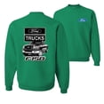 thumbnail image 1 of Wild Bobby, Ford Trucks F150 Pickup, Cars and Trucks, Front and Back Unisex Crewneck Graphic Sweatshirt, Kelly, 4X-Large, 1 of 4