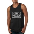 thumbnail image 1 of Wild Bobby, Ford Trucks White Sign, Cars and Trucks, Men Graphic Tank Top, Black, Small, 1 of 4