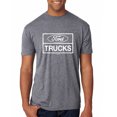 thumbnail image 1 of Wild Bobby, Ford Trucks White Sign, Cars and Trucks, Men Premium Tri Blend Tee, Premium Heather, X-Large, 1 of 4