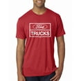 thumbnail image 1 of Wild Bobby, Ford Trucks White Sign, Cars and Trucks, Men Premium Tri Blend Tee, Vintage Red, Medium, 1 of 4