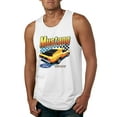 thumbnail image 1 of Wild Bobby, Ford Yellow Mustang Horsepower Cars and Trucks Men Graphic Tank Top, White, Medium, 1 of 6