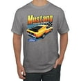 thumbnail image 1 of Wild Bobby, Ford Yellow Mustang Horsepower Cars and Trucks Men Graphic Tee, Heather Grey, Large, 1 of 6
