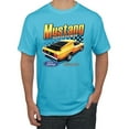 thumbnail image 1 of Wild Bobby Ford Yellow Mustang Horsepower Cars and Trucks Men Graphic Tee, Light Turquoise, 4X-Large, 1 of 6