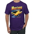 thumbnail image 1 of Wild Bobby, Ford Yellow Mustang Horsepower Cars and Trucks Men Graphic Tee, Purple, 5X-Large, 1 of 6