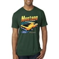 thumbnail image 1 of Wild Bobby, Ford Yellow Mustang Horsepower Cars and Trucks Men Premium Tri Blend Tee, Forest Green, Small, 1 of 6