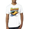 thumbnail image 1 of Wild Bobby, Ford Yellow Mustang Horsepower Cars and Trucks Men Premium Tri Blend Tee, True White, X-Large, 1 of 6