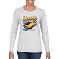thumbnail image 1 of Wild Bobby, Ford Yellow Mustang Horsepower Cars and Trucks Women Graphic Long Sleeve Tee, White, XX-Large, 1 of 6