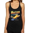 thumbnail image 1 of Wild Bobby Ford Yellow Mustang Horsepower Cars and Trucks Women Tri-Blend Racerback Tank Top, Vintage Black, Small, 1 of 6
