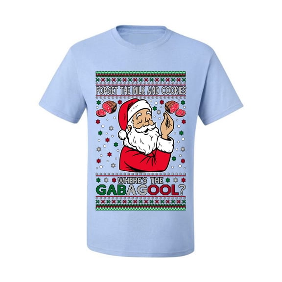 Wild Bobby Forget The Milk And Cookies, Where's The Gabagool? Funny Italian Capicola, Italian American Slang Christmas Sweater | Holiday Men Tee