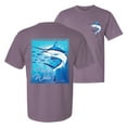 thumbnail image 1 of Wild Bobby, Fresh Water Swordfish Atlantic Pacific Fish, Fishing, Front and Back Garment-Dyed Short Sleeve Tees, Rosewood, Medium, 1 of 3