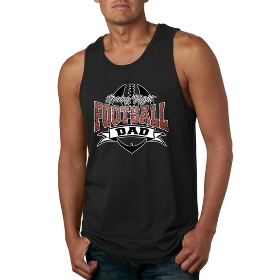 Wild Bobby, Friday Night Football Dad, Sports, Men Graphic Tank Top, Black, Small