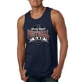 thumbnail image 1 of Wild Bobby, Friday Night Football Dad, Sports, Men Graphic Tank Top, Navy, X-Large, 1 of 4
