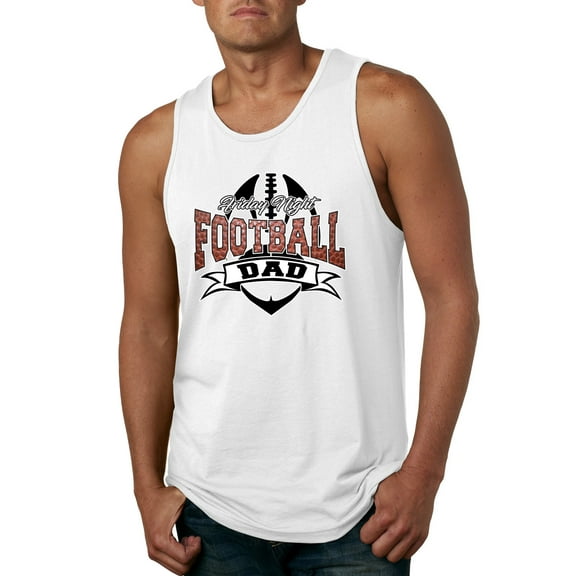 Wild Bobby, Friday Night Football Dad, Sports, Men Graphic Tank Top, White, Small