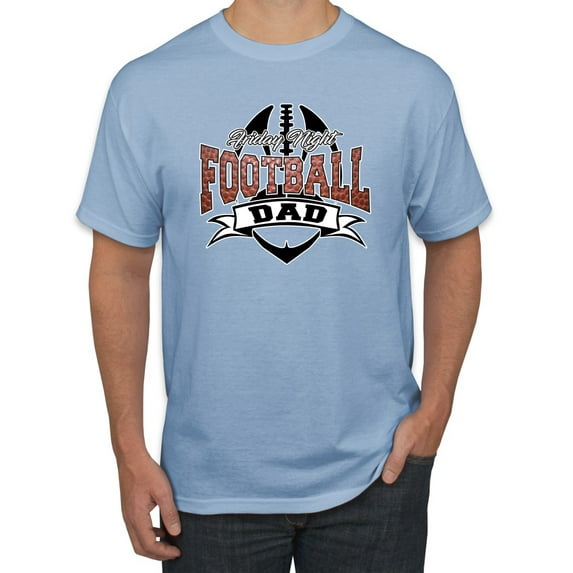 Wild Bobby, Friday Night Football Dad, Sports, Men Graphic Tee, Light Blue, 5X-Large