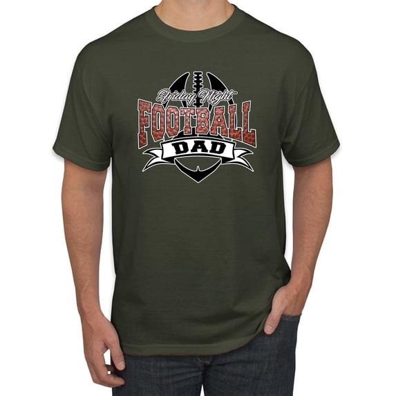 Wild Bobby, Friday Night Football Dad, Sports, Men Graphic Tee, Military Green, 5X-Large