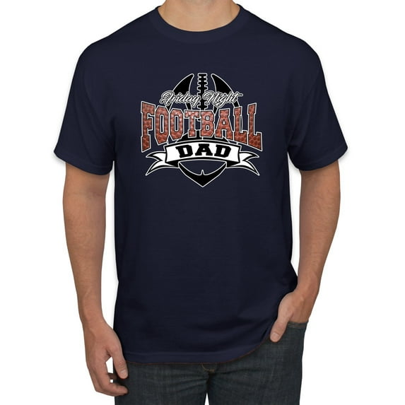 Wild Bobby, Friday Night Football Dad, Sports, Men Graphic Tee, Navy, 4X-Large