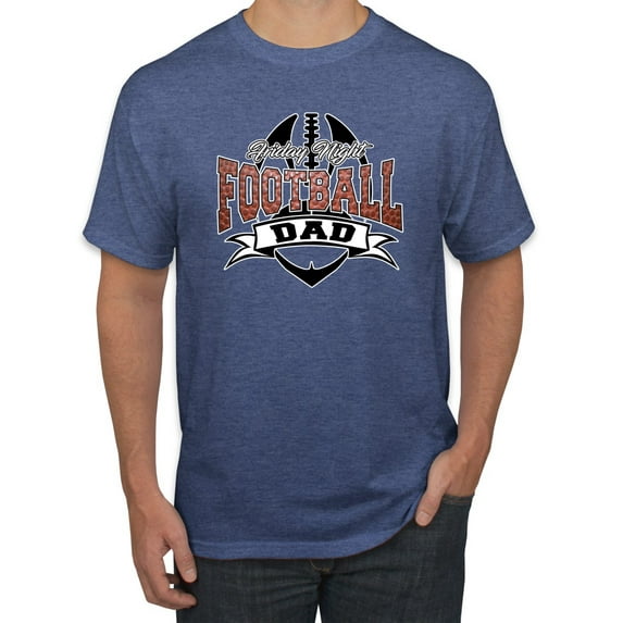 Wild Bobby, Friday Night Football Dad, Sports, Men Graphic Tee, Vintage Heather Blue, Small