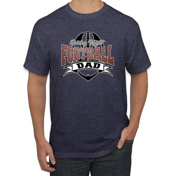 Wild Bobby, Friday Night Football Dad, Sports, Men Graphic Tee, Vintage Heather Navy, 4X-Large