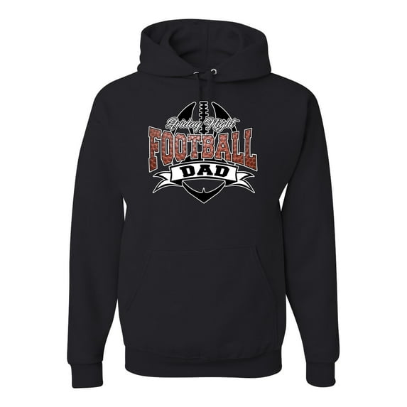 Wild Bobby, Friday Night Football Dad, Sports, Unisex Graphic Hoodie Sweatshirt, Black, 3X-Large