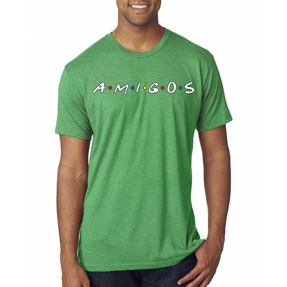 Wild Bobby, Friends Amigos Parody Pop Mens Premium Tri Blend T-Shirt, Envy, Large
