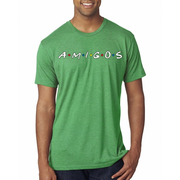 Wild Bobby, Friends Amigos Parody Pop Mens Premium Tri Blend T-Shirt, Envy, X-Large