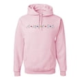 thumbnail image 1 of Wild Bobby, Friends Amigos Parody Pop Unisex Graphic Hoodie Sweatshirt, Light Pink, Large, 1 of 3