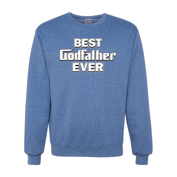 Wild Bobby, Funny Best Godfather Ever, Pop Culture, Unisex Crewneck Graphic Sweatshirt, Vintage Heather Blue, Medium