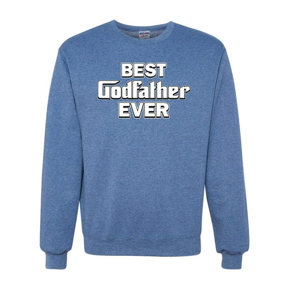 Wild Bobby, Funny Best Godfather Ever, Pop Culture, Unisex Crewneck Graphic Sweatshirt, Vintage Heather Blue, X-Large