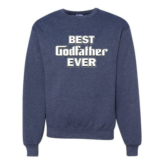Wild Bobby, Funny Best Godfather Ever, Pop Culture, Unisex Crewneck Graphic Sweatshirt, Vintage Heather Navy, 3X-Large