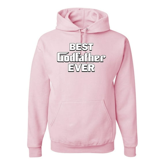 Wild Bobby, Funny Best Godfather Ever, Pop Culture, Unisex Graphic Hoodie Sweatshirt, Light Pink, 3X-Large