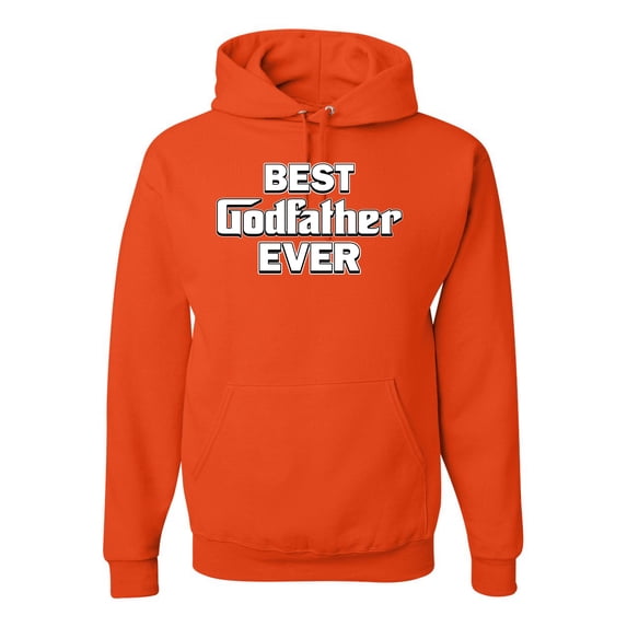 Wild Bobby, Funny Best Godfather Ever, Pop Culture, Unisex Graphic Hoodie Sweatshirt, Orange, Large