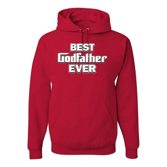 Wild Bobby, Funny Best Godfather Ever, Pop Culture, Unisex Graphic Hoodie Sweatshirt, Red, XX-Large