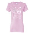 thumbnail image 1 of Wild Bobby, Funny Christian Quote Jesus Loves This Hot Mess, Inspirational/Christian, Women Graphic Tee, Light Pink, Small, 1 of 3