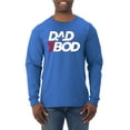 thumbnail image 1 of Wild Bobby, Funny Dad Bod Logo, Pop Culture, Men Long Sleeve Shirt, Royal, XX-Large, 1 of 4