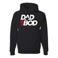 thumbnail image 1 of Wild Bobby, Funny Dad Bod Logo, Pop Culture, Unisex Graphic Hoodie Sweatshirt, Black, Small, 1 of 4