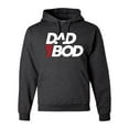 thumbnail image 1 of Wild Bobby, Funny Dad Bod Logo, Pop Culture, Unisex Graphic Hoodie Sweatshirt, Heather Black, 3X-Large, 1 of 4