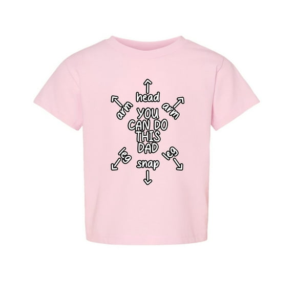 Wild Bobby Funny Dad Joke Funny Arm Leg Snap You Can Do This Toddler Crew Graphic T-Shirt