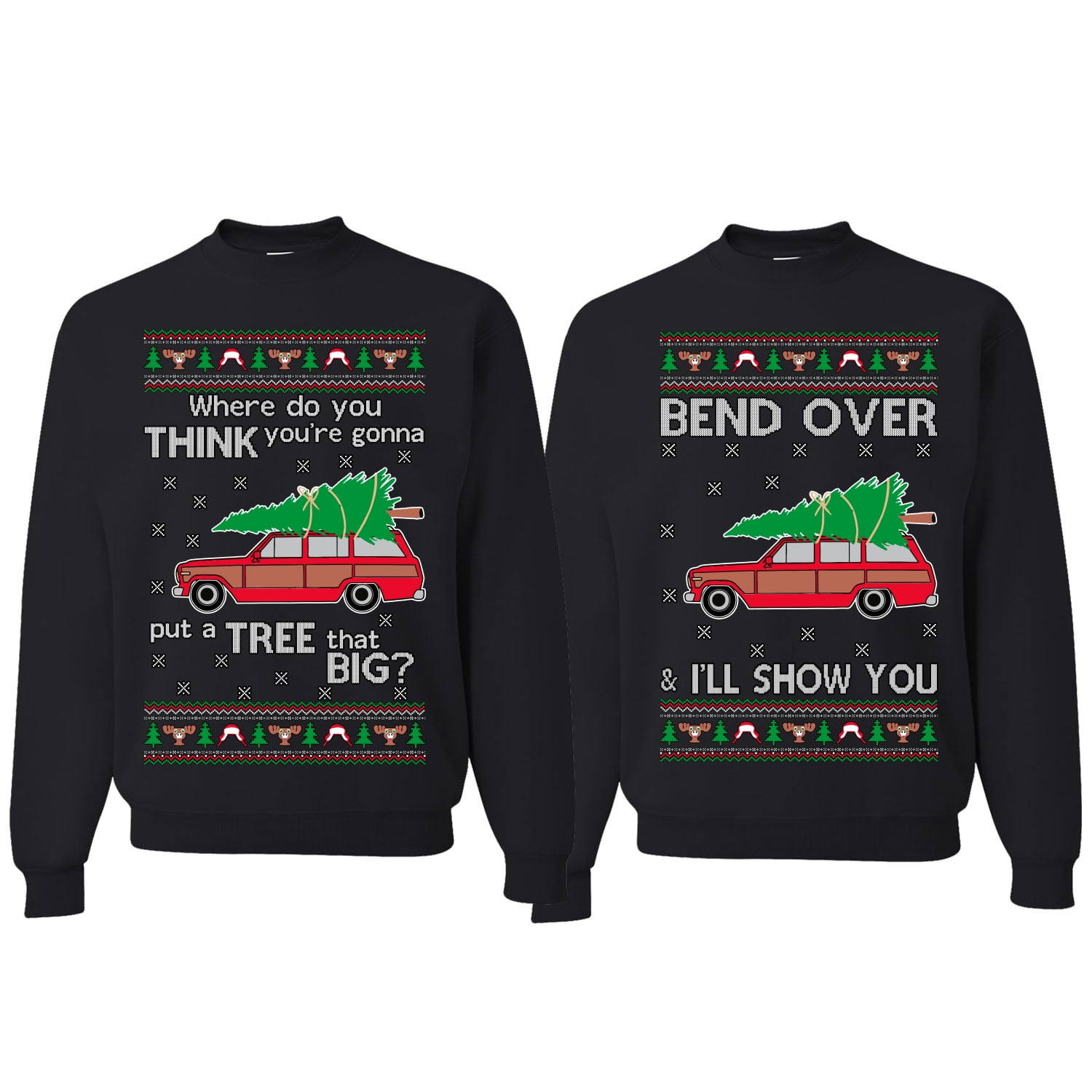 Christmas vacation couples sweaters best sale