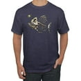 thumbnail image 1 of Wild Bobby, Funny Fishbone Skeleton Angler Fish, Animal Lover, Men Graphic Tees, Vintage Heather Navy, Small, 1 of 3
