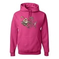 thumbnail image 1 of Wild Bobby, Funny Fishbone Skeleton Angler Fish, Animal Lover, Unisex Graphic Hoodie Sweatshirt, Fuschia, Small, 1 of 3