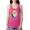 thumbnail image 1 of Wild Bobby, Funny Lion Tiger King Hey All You Cool Cats and Kittens | Womens Animal Lover Jersey Racerback Tank Top, Raspberry, Large, 1 of 3