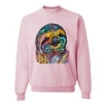 thumbnail image 1 of Wild Bobby, Funny Neon Sloth | Dean Russo Art Animal Lover Unisex Crewneck Sweatshirt, Light Pink, S, 1 of 5