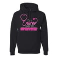 thumbnail image 1 of Wild Bobby, Funny Nurse Whats Your Superpower Nurse Week, Inspirational/Christian, Unisex Graphic Hoodie Sweatshirt, Black, Small, 1 of 4