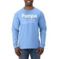 thumbnail image 1 of Wild Bobby,Funpa Like A Regular Grandpa Only Way Cooler, Father's Day, Men Long Sleeve Shirt, Light Blue, Medium, 1 of 3