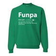 thumbnail image 1 of Wild Bobby,Funpa Like A Regular Grandpa Only Way Cooler, Father's Day, Unisex Crewneck Graphic Sweatshirt, Kelly, 5XL, 1 of 3