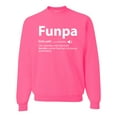 thumbnail image 1 of Wild Bobby,Funpa Like A Regular Grandpa Only Way Cooler, Father's Day, Unisex Crewneck Graphic Sweatshirt, Neon Pink, Large, 1 of 3