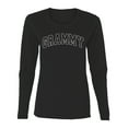 thumbnail image 1 of Wild Bobby GRAMMY Varsity Letters Women Graphic Long Sleeve Tee, 1 of 6