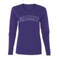 thumbnail image 1 of Wild Bobby GRAMMY Varsity Letters Women Graphic Long Sleeve Tee, 1 of 6